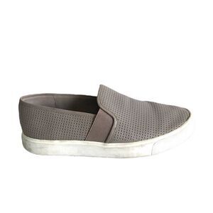 VINCE Blair 5 Leather Slip-On Casual Sneaker Woodsmoke Tan 6.5/7